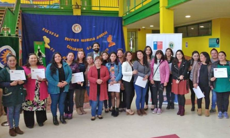 SernamEG y Municipalidad de Aysén despiden a las mujeres que participaron en el Programa "4 a 7"