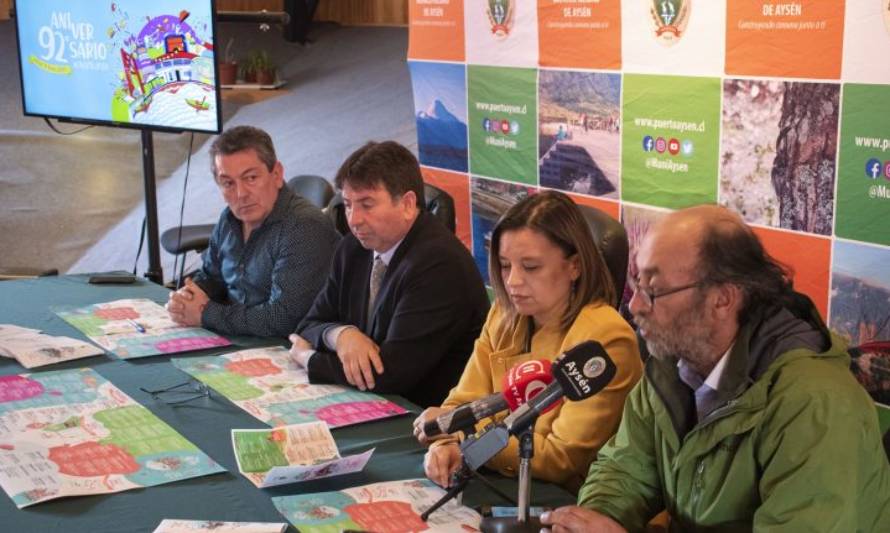 Lanzan programa de actividades del 92° Aniversario de Puerto Aysén 2020