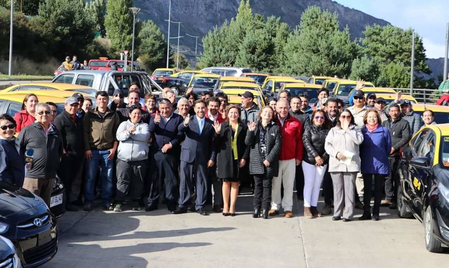 Ya están en marcha 60 nuevos taxis básicos para Coyhaique