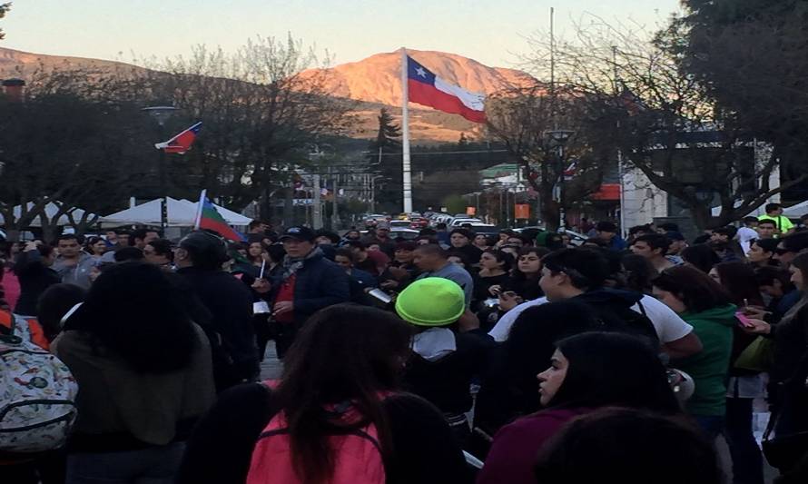 Coyhaique también tuvo manifestaciones en jornada de protestas en todo Chile