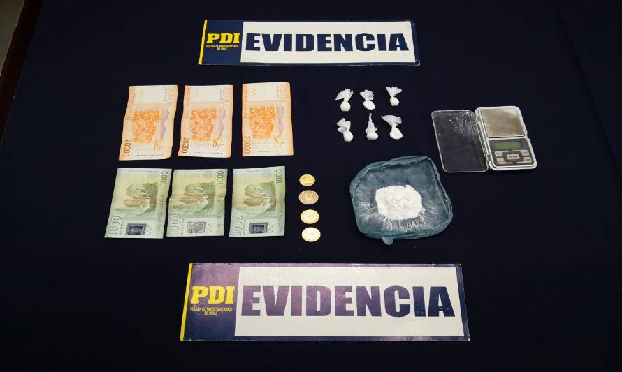 Detectives detuvieron a sujeto portando 21 gramos de cocaína