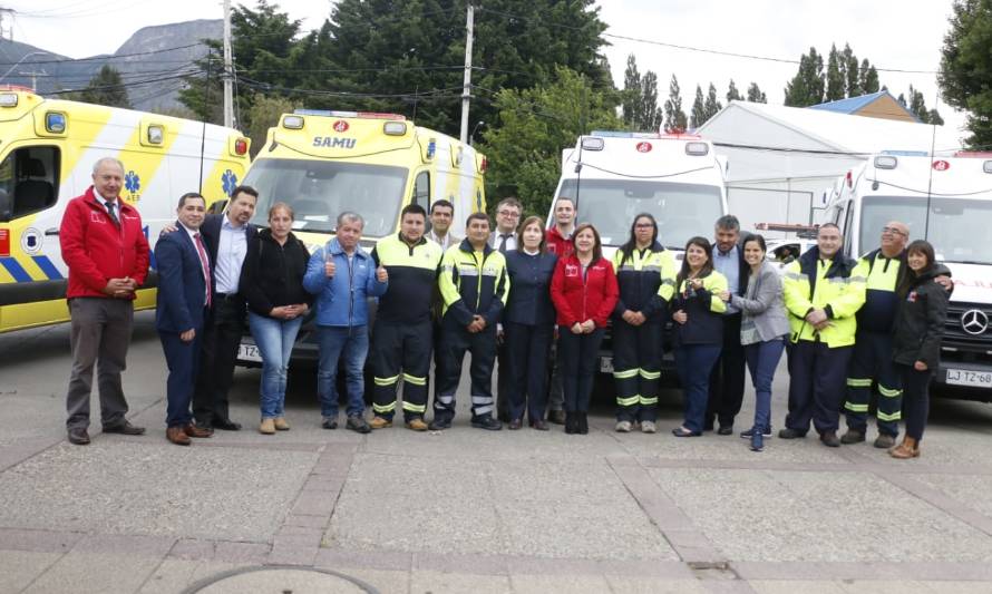 7 nuevas ambulancias fueron entregadas a la red asistencial de Aysén