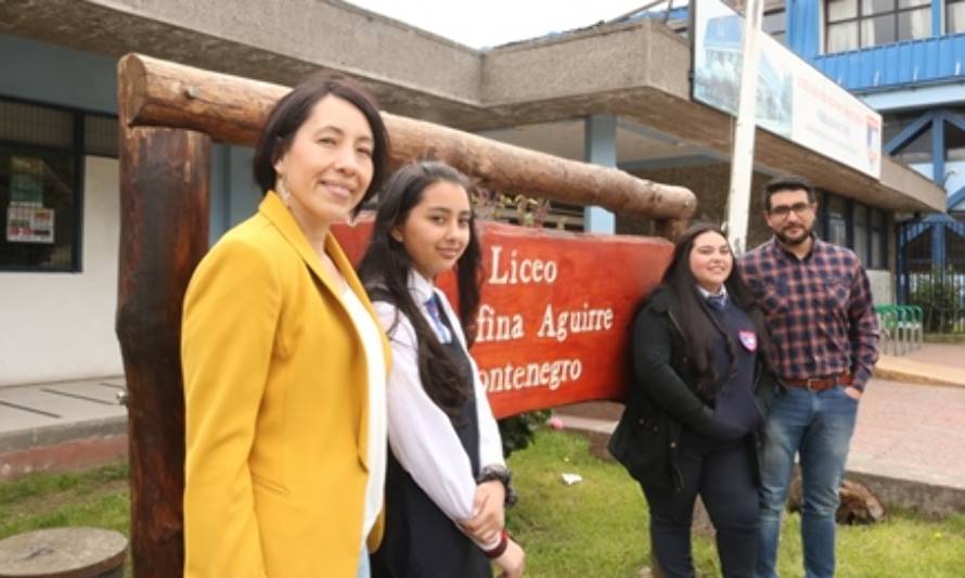 Estudiantes del Liceo Josefina Aguirre de Coyhaique ganaron concurso de innovación