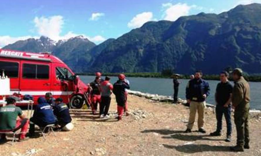 Continúa búsqueda de turista argentino extraviado en Río Aysén