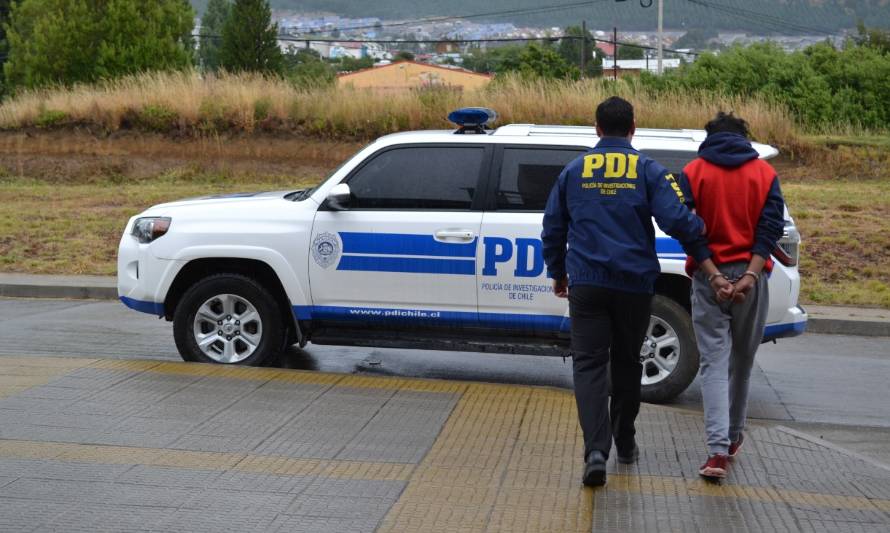 PDI detuvo a sujeto implicado en daños y desórdenes públicos tras manifestación en Coyhaique