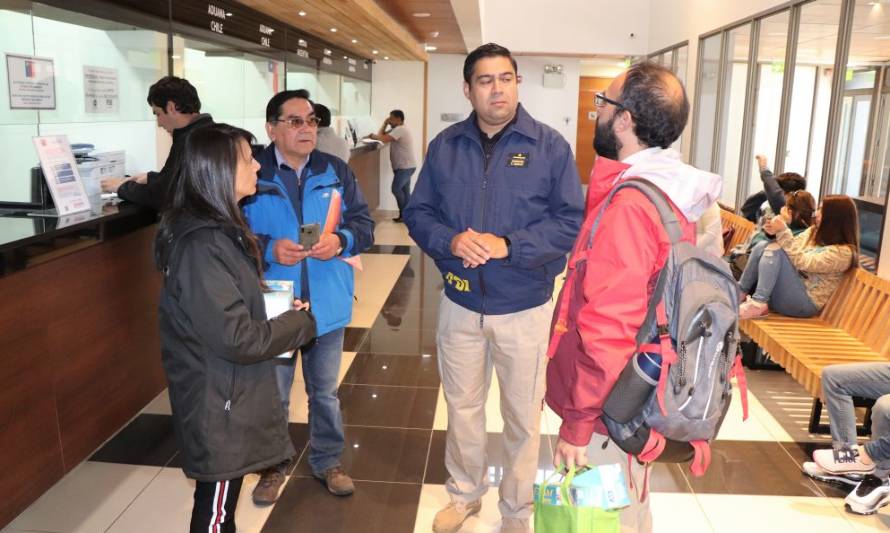 Coordinan prevención del Coronavirus en terminal aéreo y pasos fronterizos de Aysén