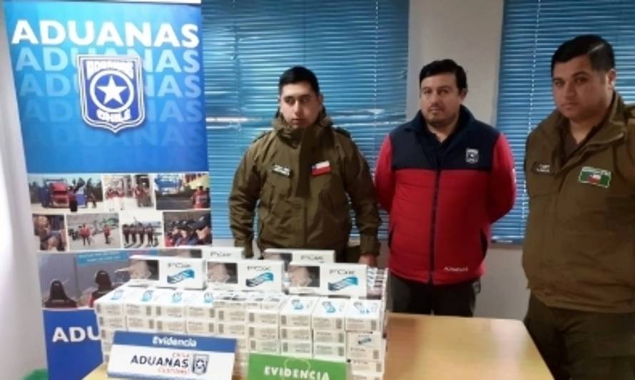 Decomisan casi mil cajetillas de cigarrillos de contrabando en Puerto Cisnes