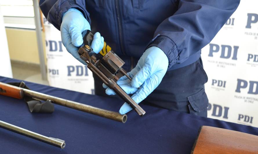 Investigación permitió incautación de 12 armas de fuego en Coyhaique