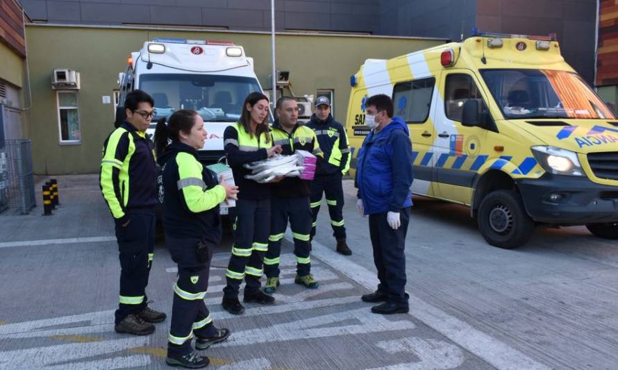 Municipalidad de Aysén entregó ayuda a profesionales de salud ante escasez de insumos