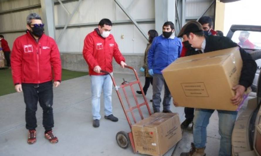Gobierno despacha primeras canastas familiares a la provincia de Aysén