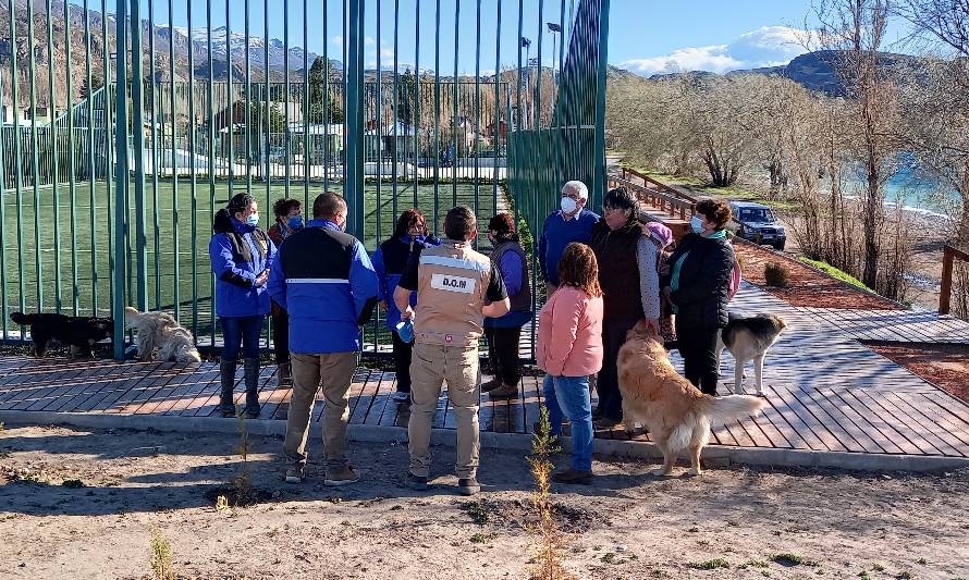 Chile Chico: entregan a la comunidad nuevas obras en cancha de población Las Américas