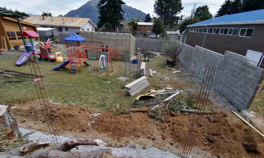 Destacan obras de mejoramiento a jardín "Los Corderitos" de Lago Verde