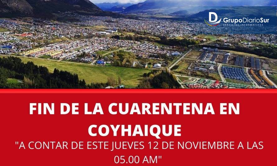 Coyhaique: Salud anunció levantamiento de la cuarentena