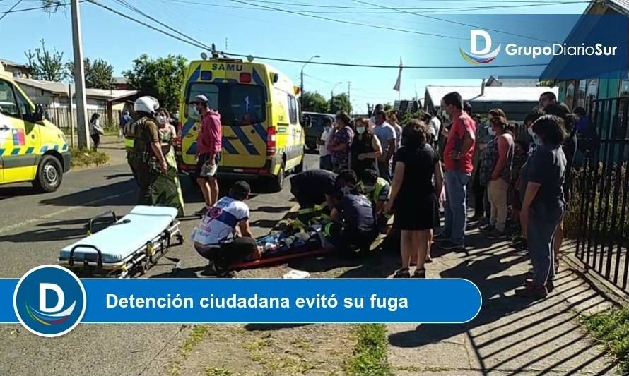 Con arresto domiciliario quedó acusado de atropellar ebrio a dos niñas en Osorno