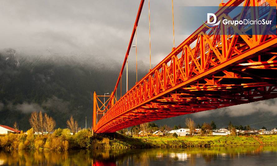 El puente colgante más largo de Chile está en Aysén