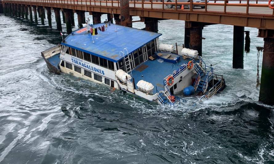 Barco de traslado de trabajadores se hundió en el canal de Chacao