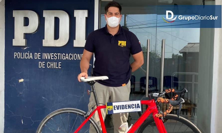 En Calera de Tango PDI recupera bicicleta de alta gama robada en Coyhaique