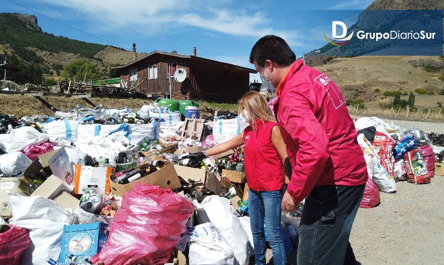 #AysénEligeVidrio alcanza primeras 100 toneladas recicladas