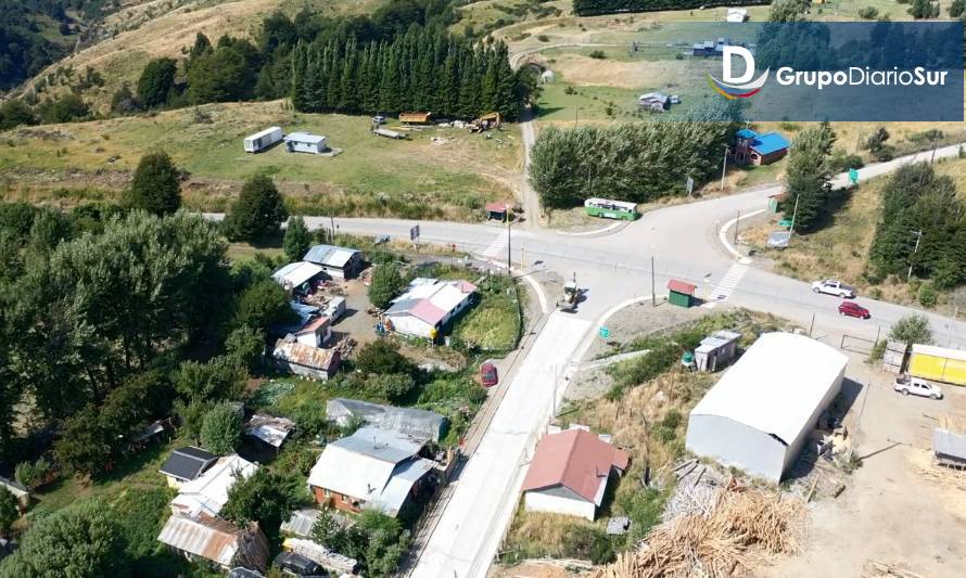 Concluyen obras de seguridad vial                        en sector Alto Baguales