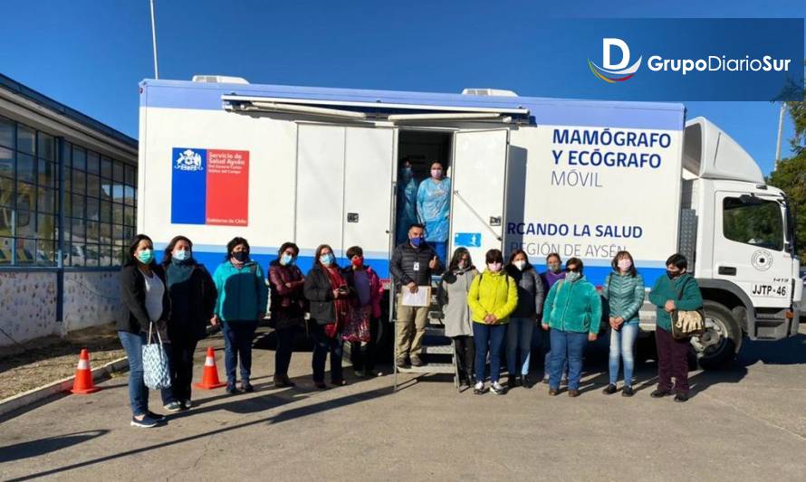 Mamógrafo Móvil del SSA llega a Chile Chico para atender a mujeres del extremo sur
