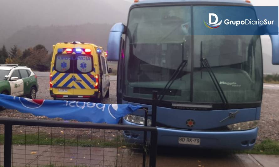 Fallece pasajero que viajaba en bus que iba a Coyhaique