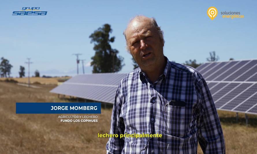 Jorge Momberg Bórquez, productor lechero, confió en la energía fotovoltaica para mejorar sus procesos