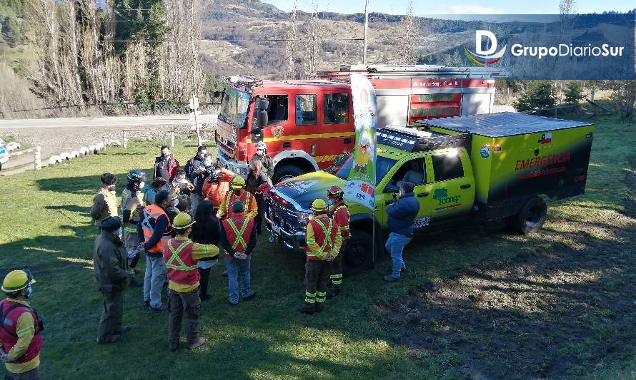 CONAF Aysén presentó recursos para prevenir y combatir incendios forestales