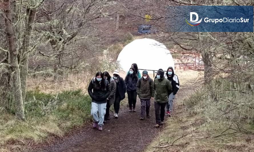 UAysén realizó academia con estudiantes en Parque Dos Lagunas