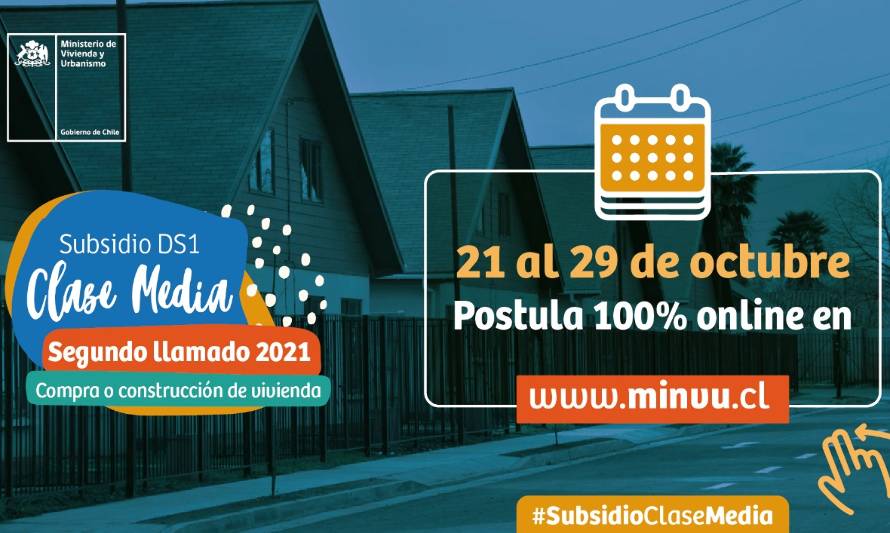 Minvu anuncia apertura del proceso de postulación al Subsidio Clase Media