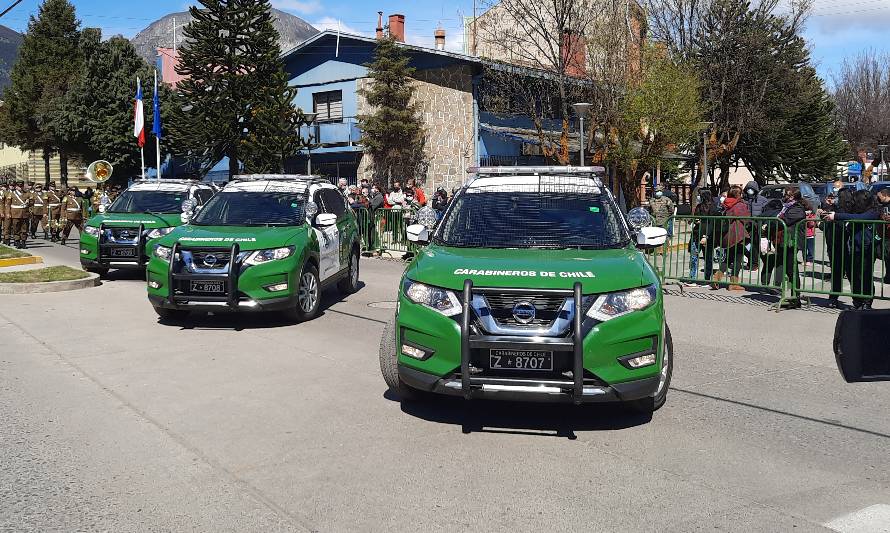 Carabineros de la Región de Aysén sumó 5 modernos vehículos policiales 