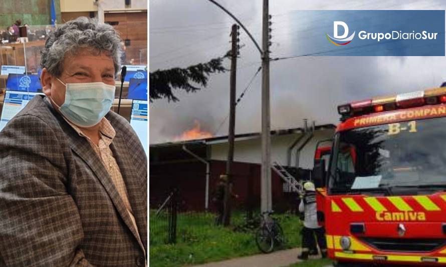 Diputado Alinco denunció bloqueo del 132 en incendio de Puerto Aysén