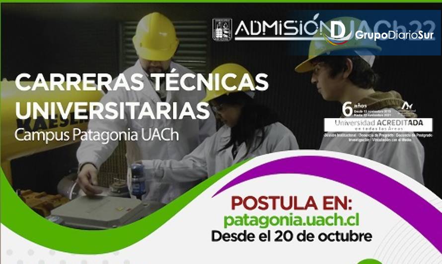 Admisión 2022: Campus Patagonia UACh abre postulaciones para carreras técnicas universitarias