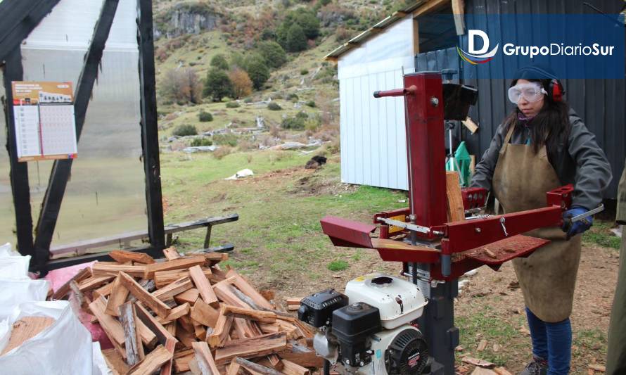 Ocho productores de Aysén recibirán maquinaria para procesar leña seca 