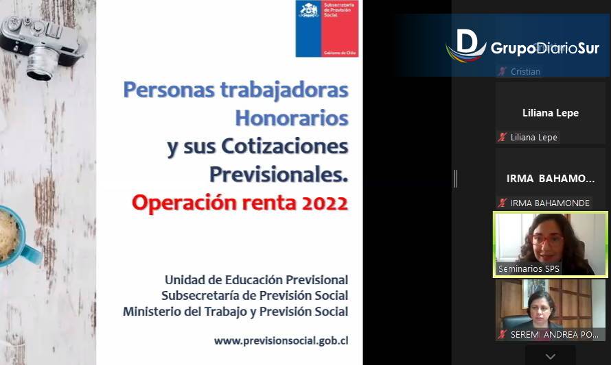 Realizaron charla a trabajadores a honorarios de la región