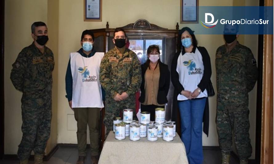 Regimiento “Chiloé” realizó colecta solidaria para "Aysén rehabilita"