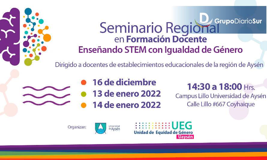 UAysén realizará seminario “Enseñando STEM con Igualdad de Género”