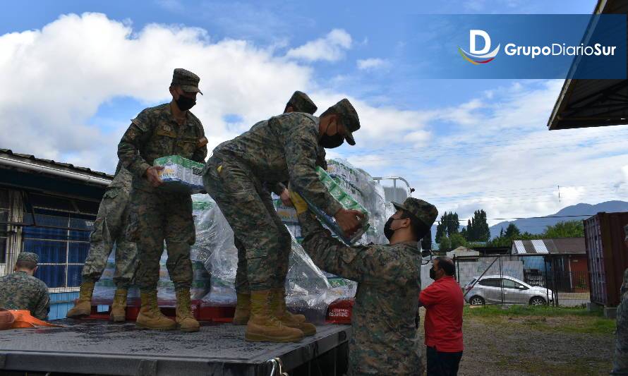 Regimiento “Chiloé” apoyó a municipio aysenino en operativo social