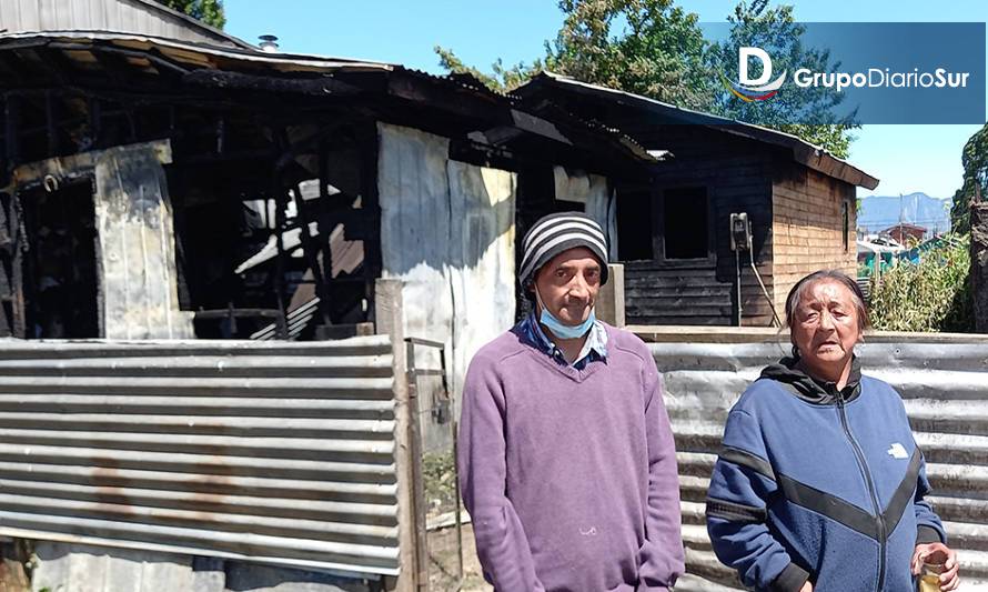 Familia lo perdió todo en incendio de Puerto Aysén