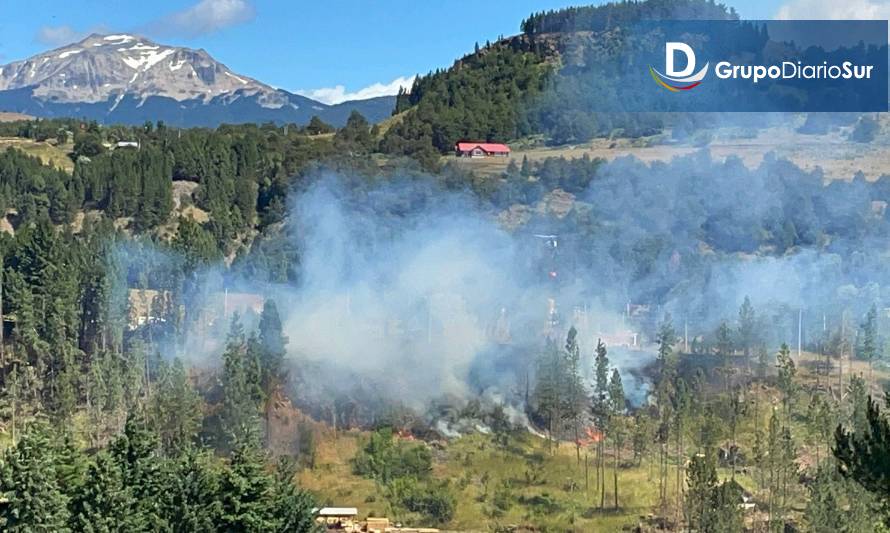 Bomberos y CONAF acuden a incendio forestal en sector El Claro
