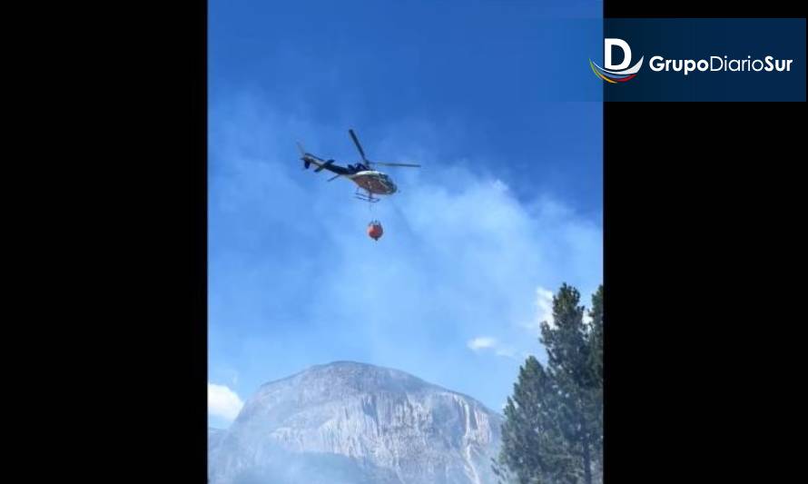 Incendio forestal: fuego no afectaría viviendas