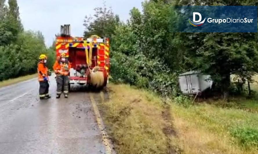 Camión se despistó en Puerto Aysén