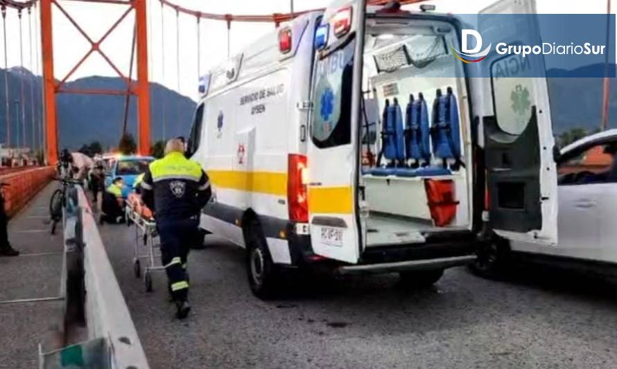 Atropellan a ciclista en puente Presidente Ibáñez