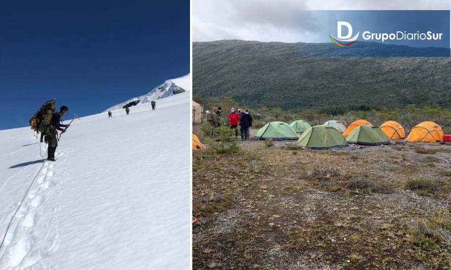 Realizan expedición científica a glaciar en Campos de Hielo Sur
