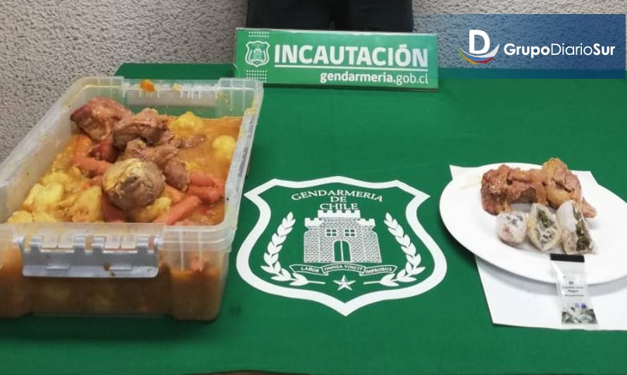 Gendarmería incauta droga en carne cocida