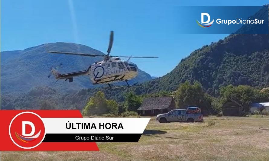 Incidente aéreo afectó a helicóptero en Cochamó