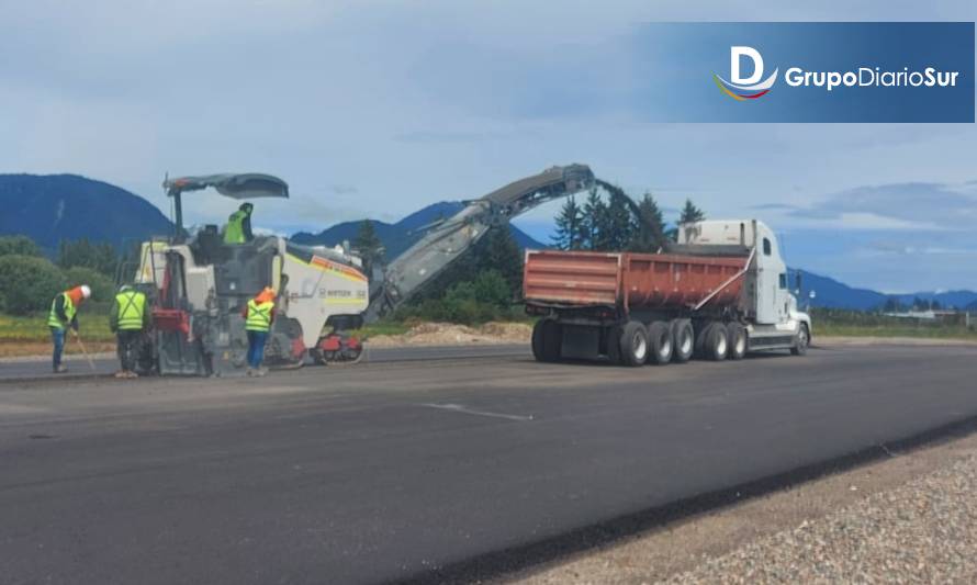 Mejoramiento del aeródromo en puerto Aysén se encuentra en fase de término