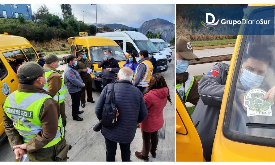 Fiscalizan y certifican transporte escolar en retorno a clases en Coyhaique