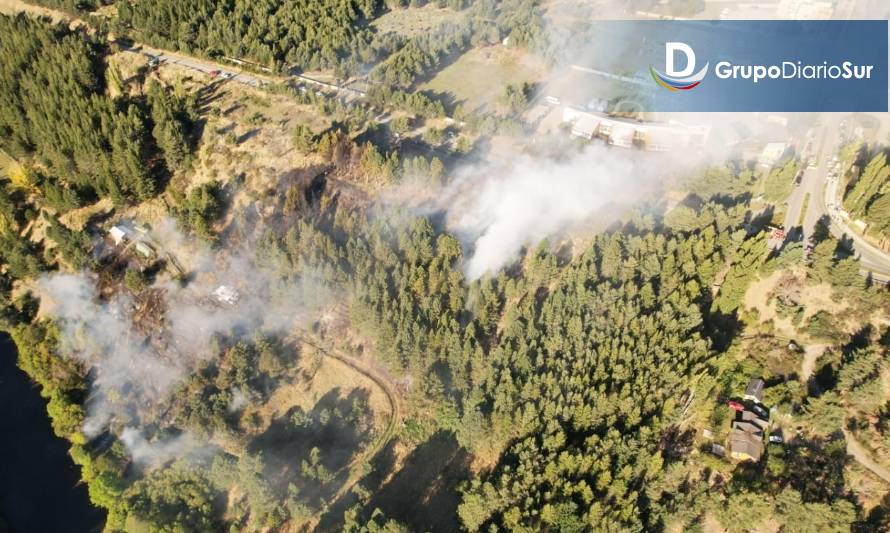 Incendio de pastizales preocupó por eventuales rebrotes