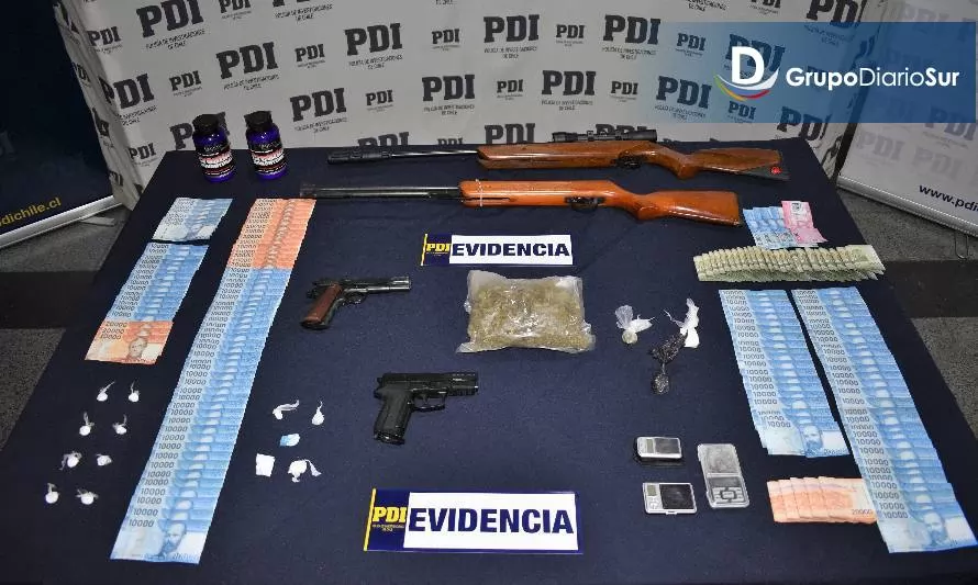 PDI y Fiscalía desbaratan tres puntos de tráfico de drogas en Coyhaique