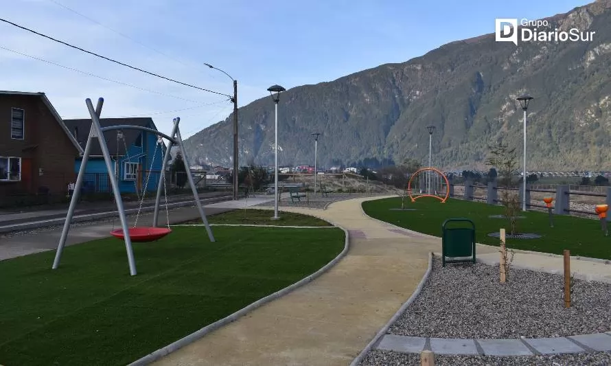 Plaza Desafío Justo fue remodelada en Puerto Aysén